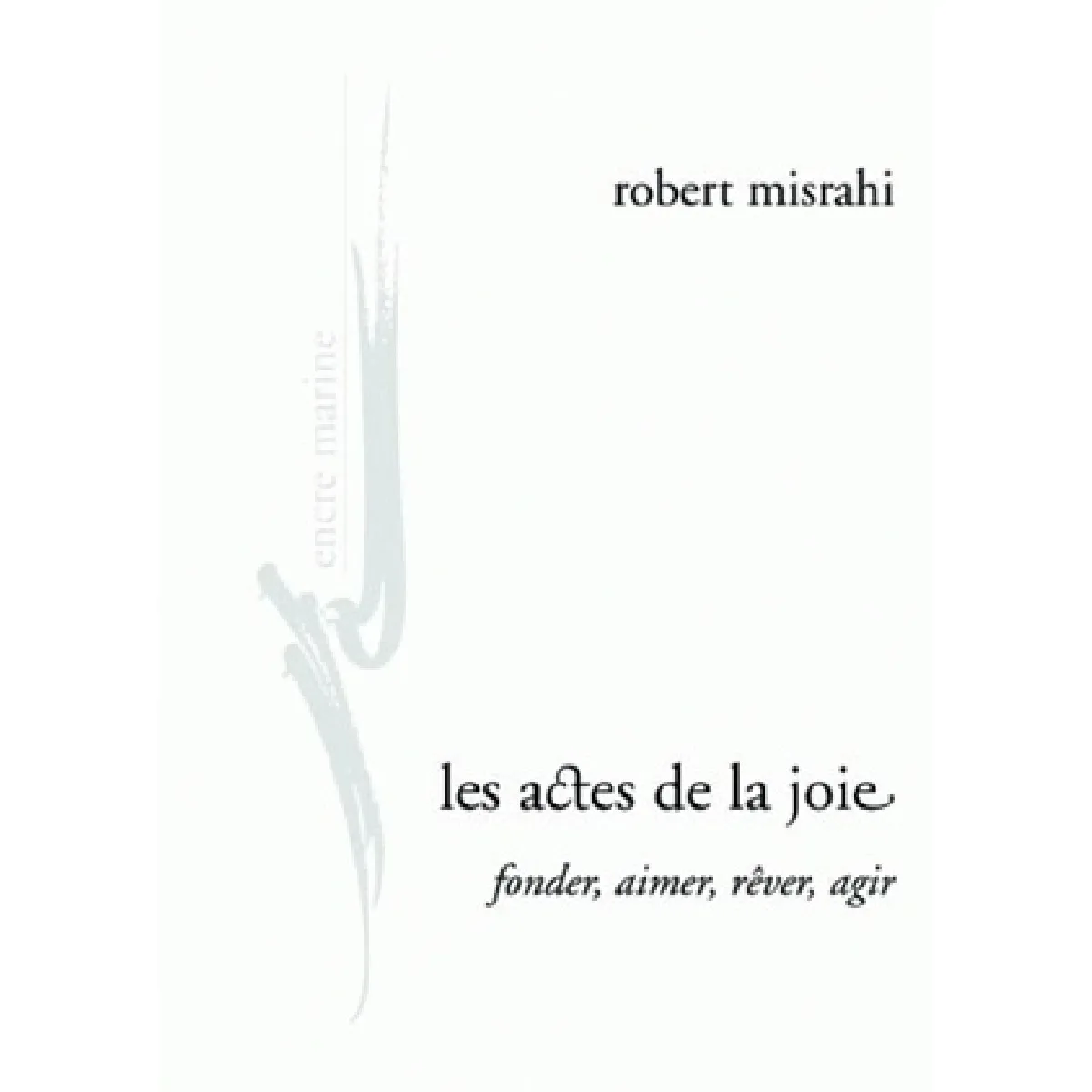 Acheter Les actes de la joie : fonder, aimer, rêver, agir État correct - 17,16 € Les actes de la joie : fonder, aimer, rêver, agir État correct N/A (Il ne s'agit pas d'une marque reconditionné disponible sur Rue du Commerce Seconde Vie