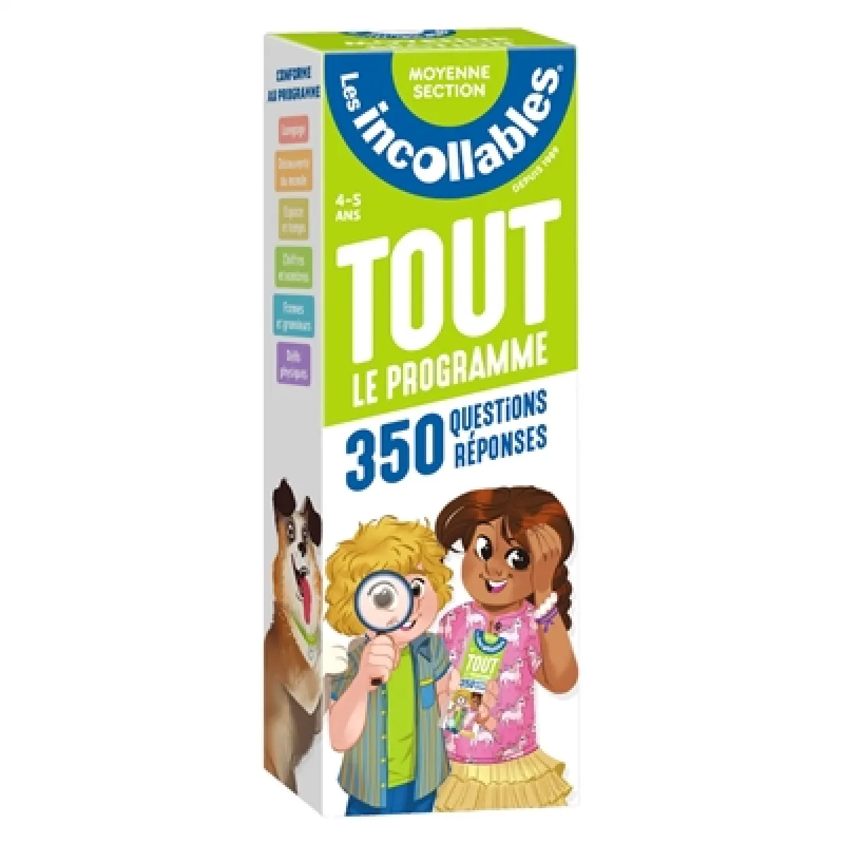 Acheter Les incollables : tout le programme moyenne, 350 questions réponses : moyenne section, 4-5 ans État correct - 17,46 € Les incollables : tout le programme moyenne, 350 questions réponses : moyenne section, 4-5 ans État correct N/A (Il ne s'agit pas d'une marque reconditionné disponible sur Rue du Commerce Seconde Vie