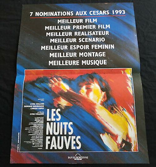 Les Nuits Fauves - 1991 - Romane Bohringer - 40x60cm - Affiche de cinéma originale pliée État correct reconditionné disponible sur Fnac