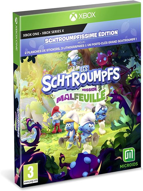Les Schtroumpfs Mission Malfeuille Xbox Series X Edition Schtroumpfissime État correct Microids Distribution reconditionné disponible sur Fnac