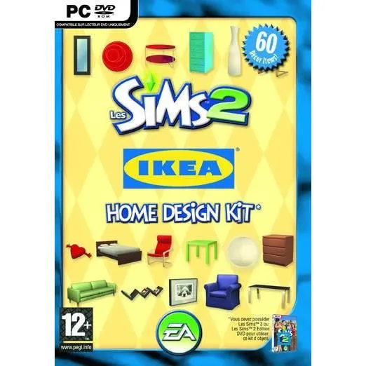 LES SIMS 2 IKEA HOME DESIGN KIT / JEU PC CD-ROM Reconditionné - 13,00 € LES SIMS 2 IKEA HOME DESIGN KIT / JEU PC CD-ROM Reconditionné Electronic Arts reconditionné disponible sur Cdiscount Seconde Vie