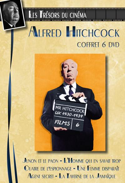 Les Trésors du cinéma : Alfred Hitchcock : Junon et le paon, L Homme qui en savait trop, Quatre de l espionnage, Une Femme disparaît, Agent secret, La Taverne de la Jamaïque - Coffret 6 DVD État correct reconditionné disponible sur Fnac