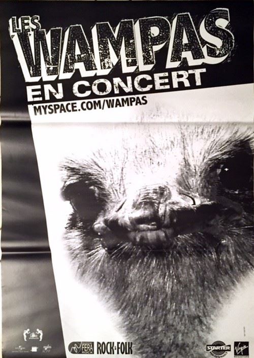 Les Wampas - 80x120 cm - AFFICHE / POSTER État correct reconditionné disponible sur Fnac