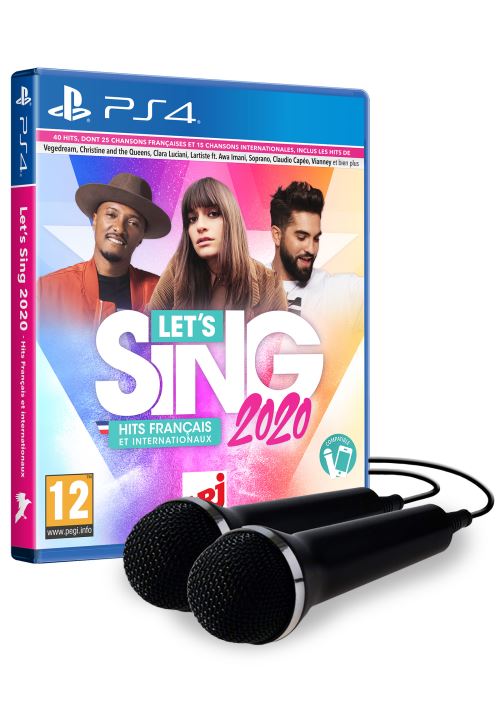 Let's Sing 2020 Hits Français et Internationaux + 2 micros PS4 État correct - 61,49 € Let's Sing 2020 Hits Français et Internationaux + 2 micros PS4 État correct Koch Media reconditionné disponible sur Fnac