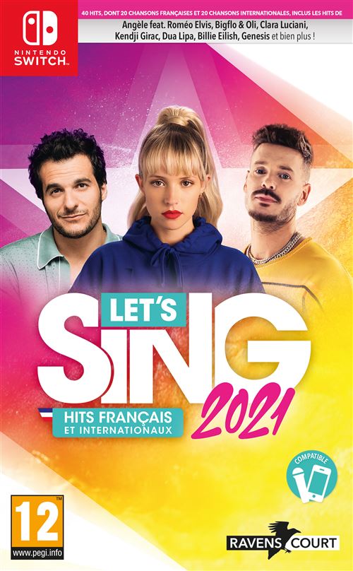 Let’s Sing 2021 Solo : Hits Français et Internationaux Nintendo Switch État correct - 14,61 € Let’s Sing 2021 Solo : Hits Français et Internationaux Nintendo Switch État correct Koch Media reconditionné disponible sur Fnac