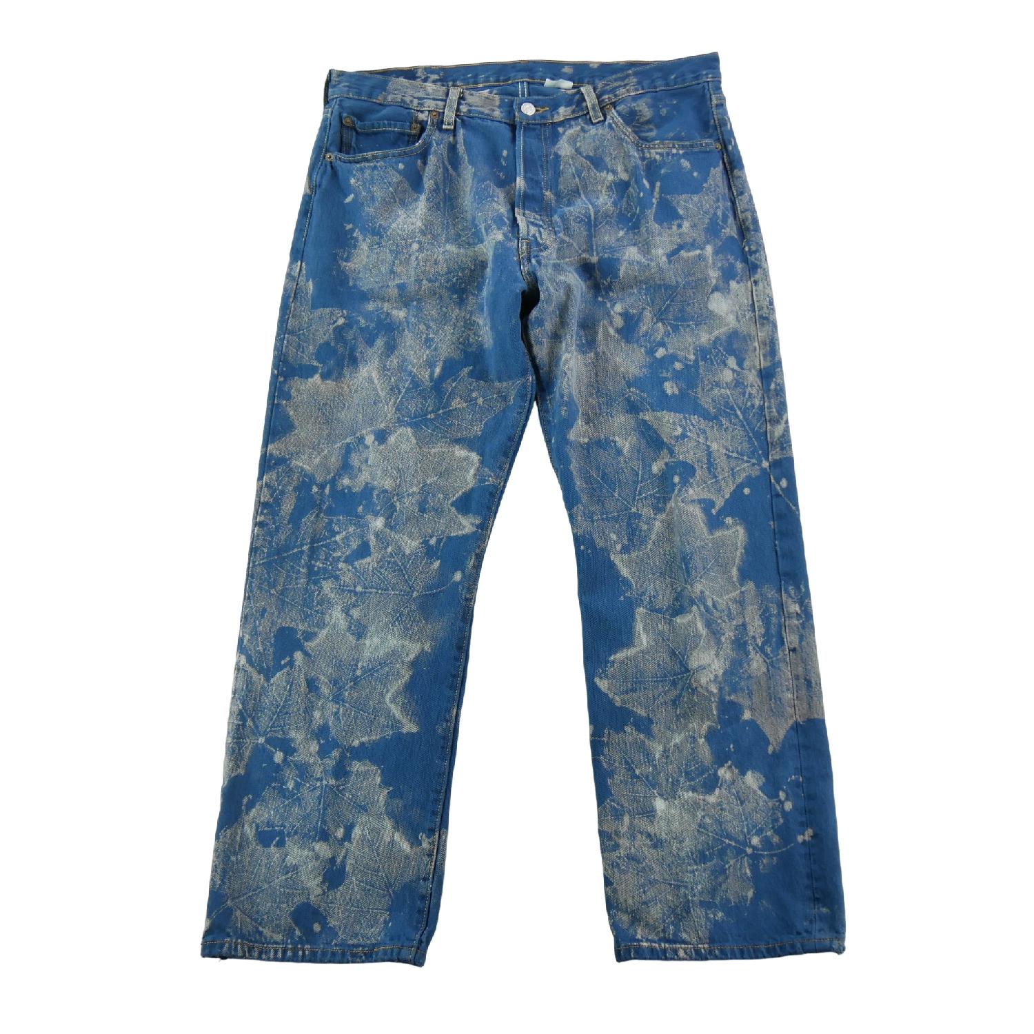 Levi Strauss Jean Upcycling Levis 501 Taille W38/L32 Homme Marine Très bon état reconditionné disponible sur Sporteed