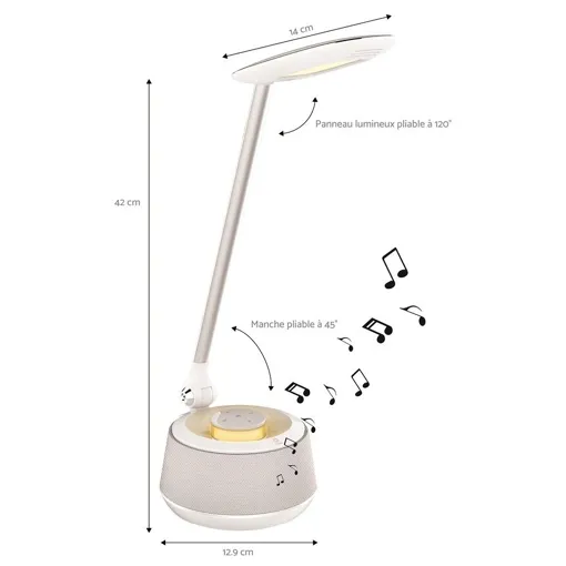 Lexibook Lampe De Bureau Led Avec Enceinte Bluetooth Bon état reconditionné disponible sur Rakuten