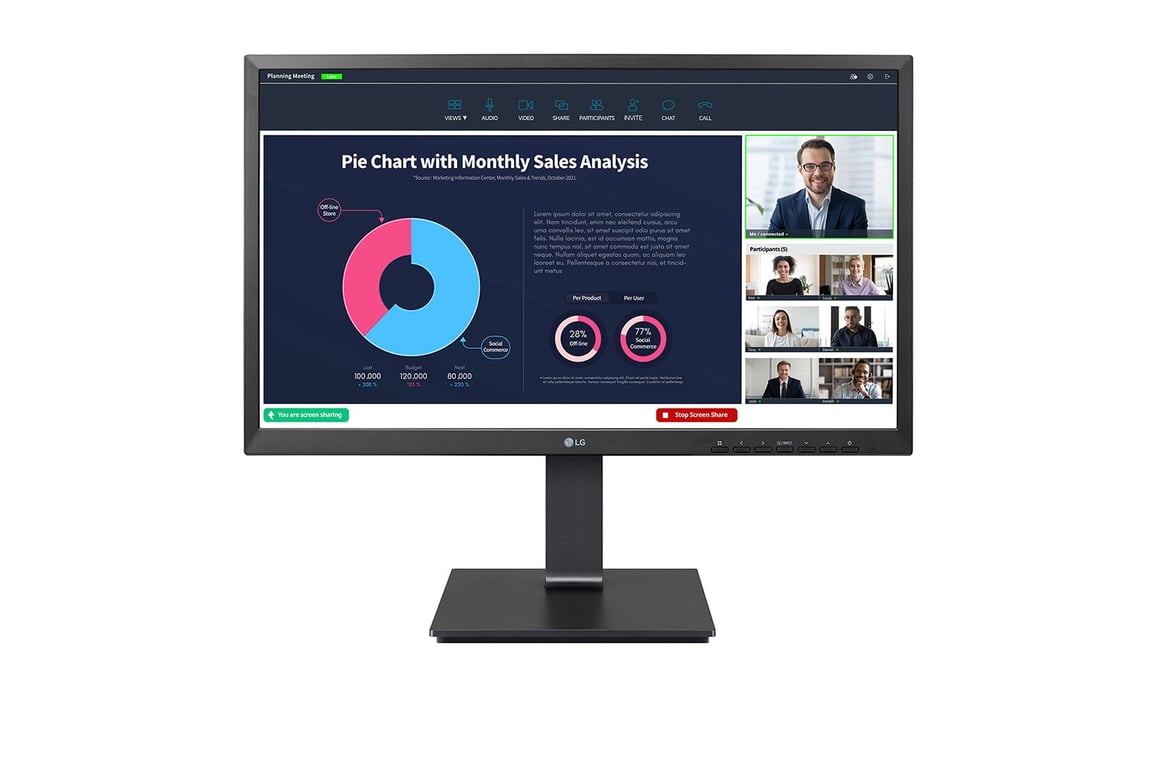 LG 24BP75CP-B écran plat de PC 60,5 cm (23.8 ) 1920 x 1080 pixels Full HD LED Noir - Très bon état Très bon état LG reconditionné disponible sur Pixmania | Dero