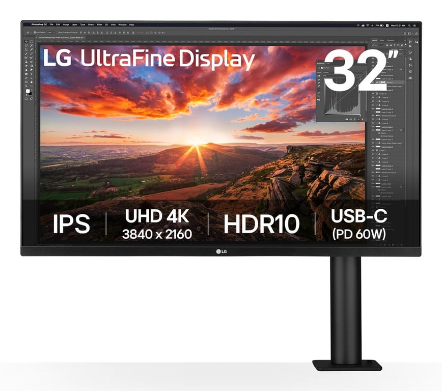 LG 32UN880K-B écran plat de PC 80 cm (31.5 ) 3840 x 2160 pixels 4K Ultra HD LCD Noir - Excellent état Parfait état LG reconditionné disponible sur Pixmania