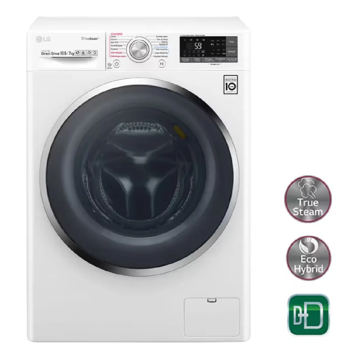 Lg F174J82WRHT Hublot 10.5kg 1400 t/min Reconditionné - 549,00 € Lg F174J82WRHT Hublot 10.5kg 1400 t/min Reconditionné LG reconditionné disponible sur Rue du Commerce Seconde Vie