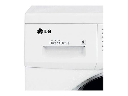 LG F74552WH - Machine à laver - largeur : 60 cm - profondeur : 55 cm - hauteur : 85 cm - chargement frontal - 58 litres - 7 kg - 1400 tours/min - blanc État correct LG reconditionné disponible sur Fnac