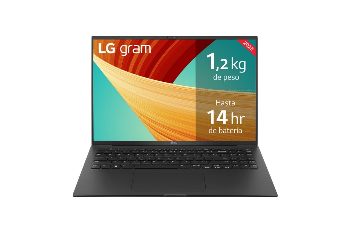 LG Gram 16Z90R Intel® Core™ i7 i7-1360P Ordinateur portable 40,6 cm (16 ) WQXGA 32 Go LPDDR5-SDRAM 1 To SSD NVIDIA GeForce RTX 3050 Wi-Fi 6 (802.11ax) Windows 11 Home Espagnole Noir - Excellent état Parfait état LG reconditionné disponible sur Pixmania