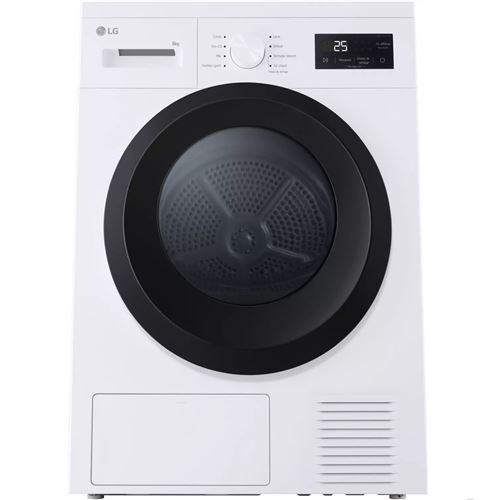 LG RH8N15WH - Sèche-linge - largeur : 60 cm - profondeur : 60 cm - hauteur : 85 cm - chargement frontal - blanc État correct N/A reconditionné disponible sur Fnac