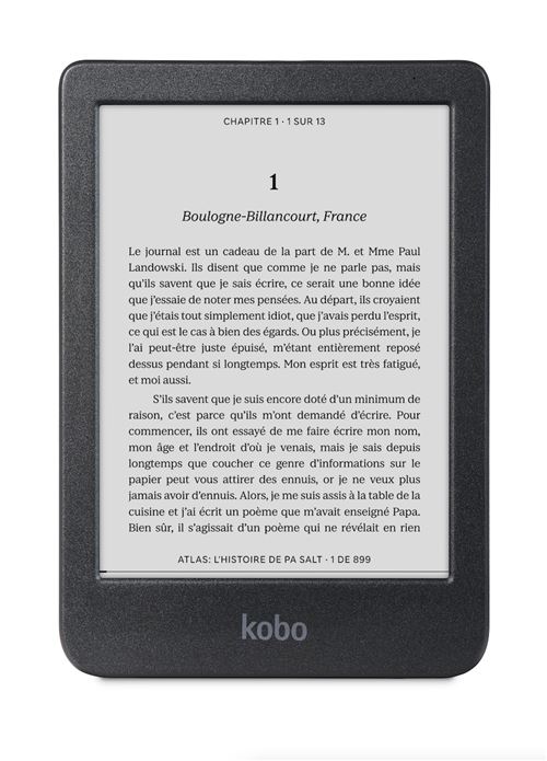 Liseuse numérique Kobo by Fnac Clara BW 6"" 16 Go Noir État correct Kobo reconditionné disponible sur Fnac