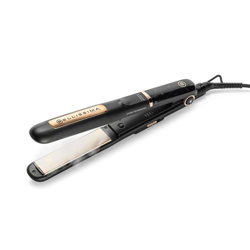Lisseur Bellissima Steam Ceramic & Keratin B28 200 11915 76 W Noir et Or État correct Bellissima reconditionné disponible sur Fnac