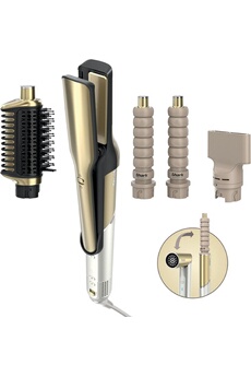 Lisseur cheveux Glam Multistyler Avec boucleurs auto-enroulants Sans dommage dû à la chaleur Bon état Shark reconditionné disponible sur Darty