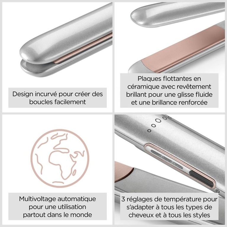 Lisseur petit format - ST260E - Cosmos - 3 températures - Excellent état Parfait état BaByliss reconditionné photo 3 | Dero