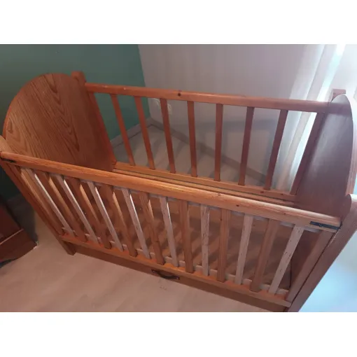 Lit Bébé Bois Massif Bon état reconditionné disponible sur Rakuten
