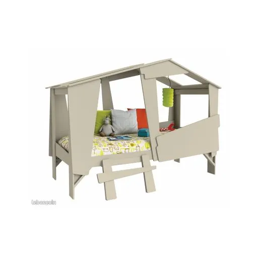 Lit cabane 90x200 occasion reconditionné disponible sur Rakuten