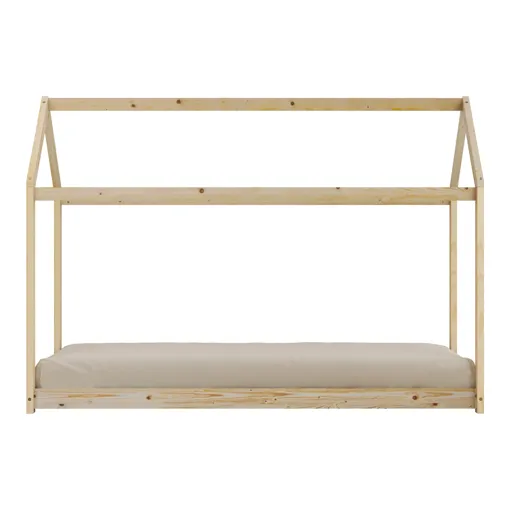 Lit cabane beige, sans matelas, 206 x 98 x 154 cm occasion reconditionné disponible sur Rakuten