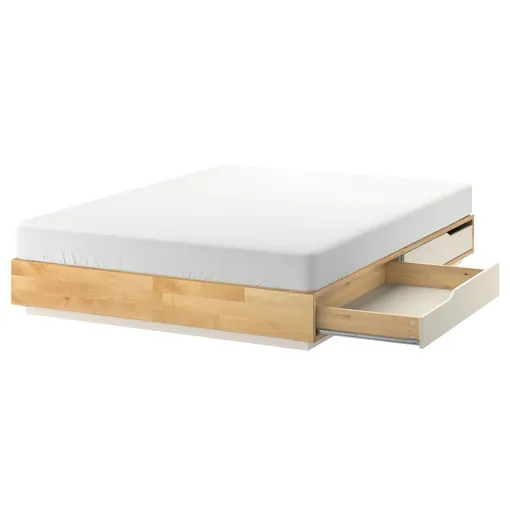 Lit double MANDAL avec rangement Bon état reconditionné disponible sur Rakuten