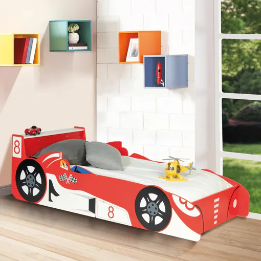 Lit Enfant Voiture Formule 1 Teddi 70 X 140 Cm Rouge Bon état reconditionné disponible sur Rakuten