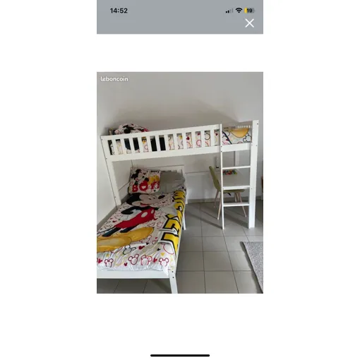 Lit Superposé Avec Bureau Intégré Bon état reconditionné disponible sur Rakuten