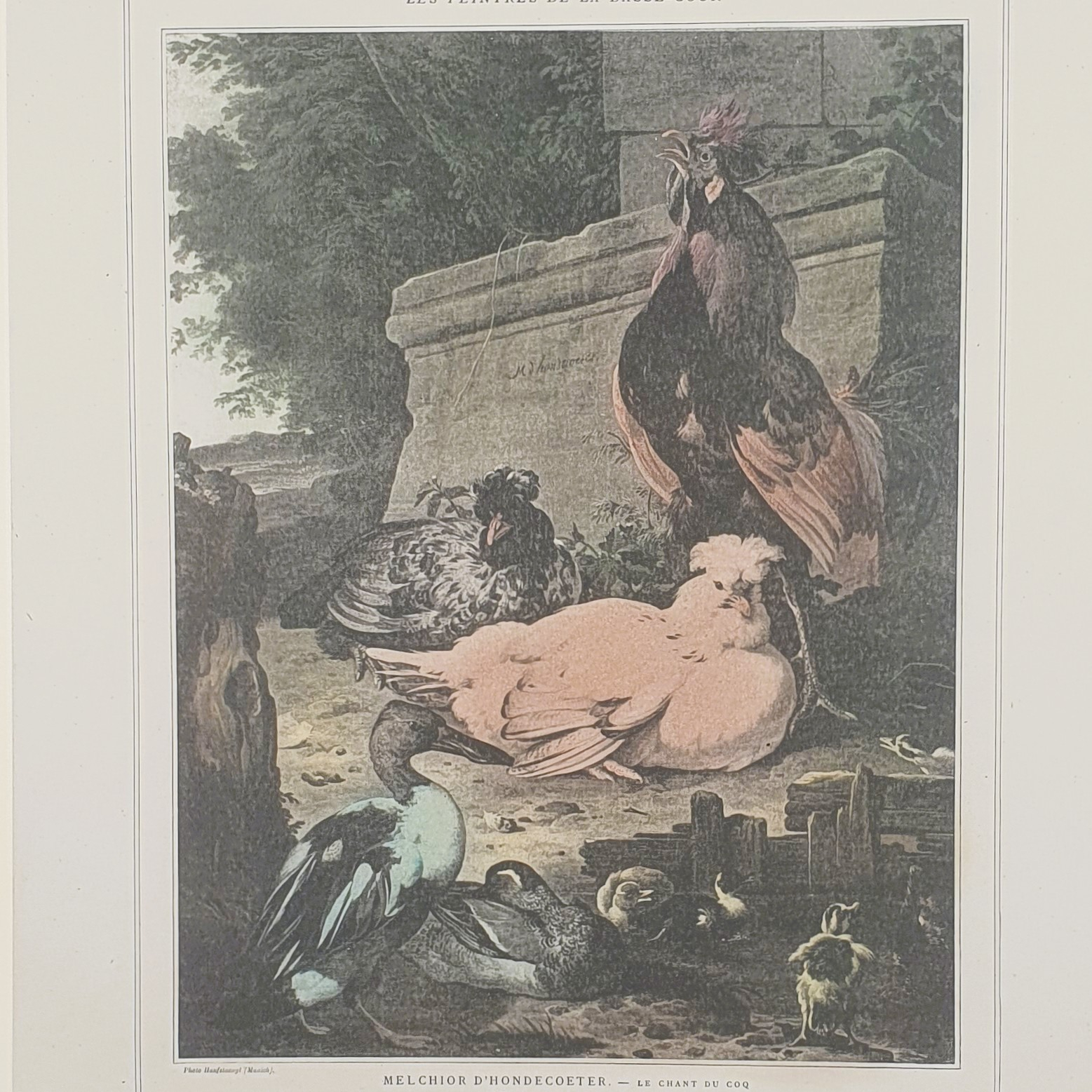 Voir photo 2 de Lithographie sur papier épais "Le chant du coq" Lithographie sur papier épais "Le chant du coq" Bon état reconditionné photo 2