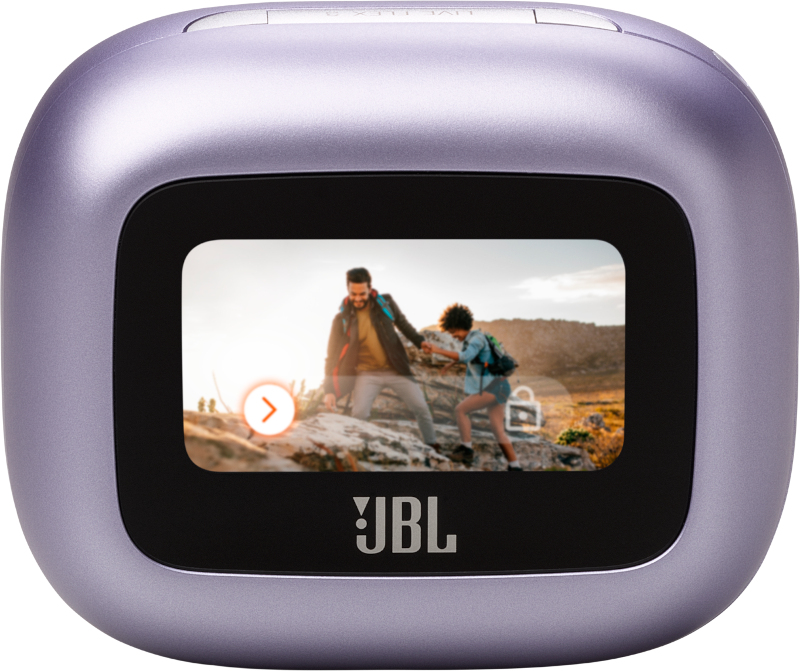 Voir photo 3 de Live Flex 3 avec réduction de bruit - Ecouteurs sans fil Bluetooth JBL, Violet - Très bon état | Dero Live Flex 3 avec réduction de bruit - Ecouteurs sans fil Bluetooth JBL, Violet - Très bon état Très bon état JBL reconditionné photo 3 | Dero
