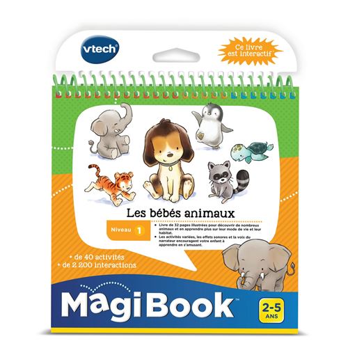 Livre éducatif Vtech Magibook Les bébés animaux État correct VTech reconditionné disponible sur Fnac