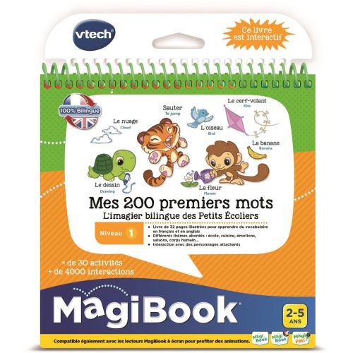 Livre éducatif Vtech MagiBook Mes 200 premiers mots État correct VTech reconditionné disponible sur Fnac