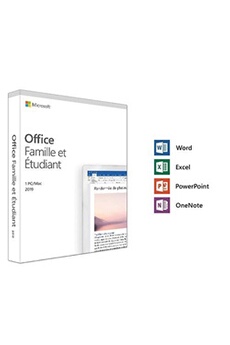 Logiciel à télécharger Office Famille et Etudiant 2019 - 1 PC ou Mac Bon état Microsoft reconditionné disponible sur Darty