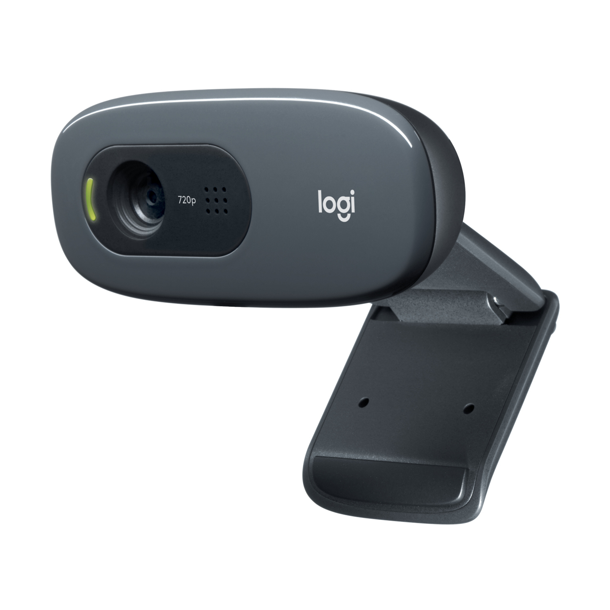 Logitech 960-001063 webcam 3 MP 1280 x 720 pixels USB Gris, Gris foncé - Excellent état Parfait état Logitech reconditionné disponible sur Pixmania