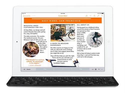 Logitech Coque Clavier Ultrathin Keyboard Cover pour iPad - Noire État correct Logitech reconditionné disponible sur Fnac