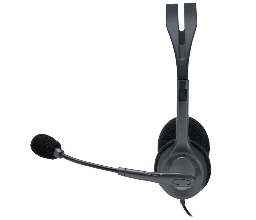 Logitech H111 Casque Avec fil Arceau Bureau/Centre d'appels Gris - Excellent état Parfait état Logitech reconditionné photo 3 | Dero