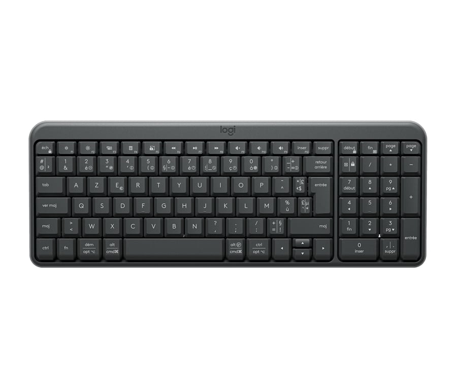 Logitech K250 Compact Bluetooth clavier Universel RF sans fil + Bluetooth AZERTY Français Graphite - Excellent état Parfait état Logitech reconditionné disponible sur Pixmania