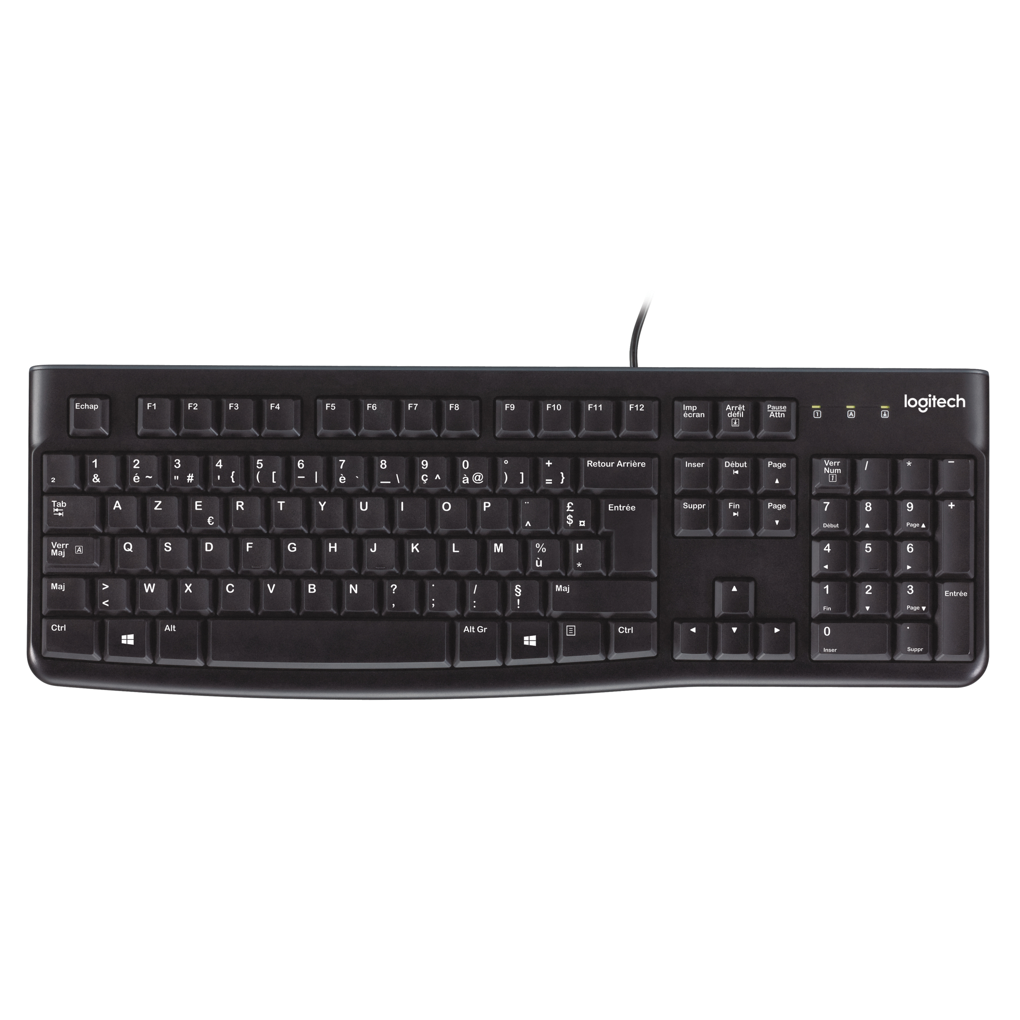Logitech Keyboard K120 for Business clavier Universel USB AZERTY Français Noir - Excellent état Parfait état Logitech reconditionné disponible sur Pixmania