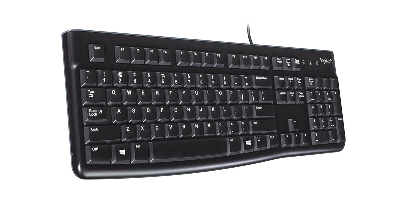 Logitech Keyboard K120 for Business clavier Universel USB QWERTY Anglais Noir - Très bon état Très bon état Logitech reconditionné photo 2 | Dero