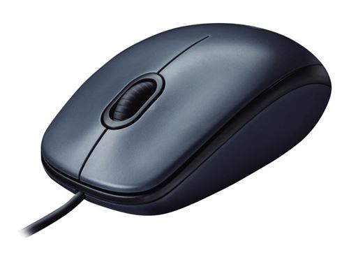 Logitech M100 - Souris - droitiers et gauchers - optique - 3 boutons - filaire - USB - noir État correct Logitech reconditionné disponible sur Fnac