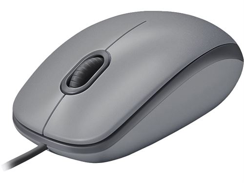 Logitech M110 Silent - Souris - droitiers et gauchers - optique - 3 boutons - filaire - USB - gris intermédiaire État correct Logitech reconditionné disponible sur Fnac | Dero