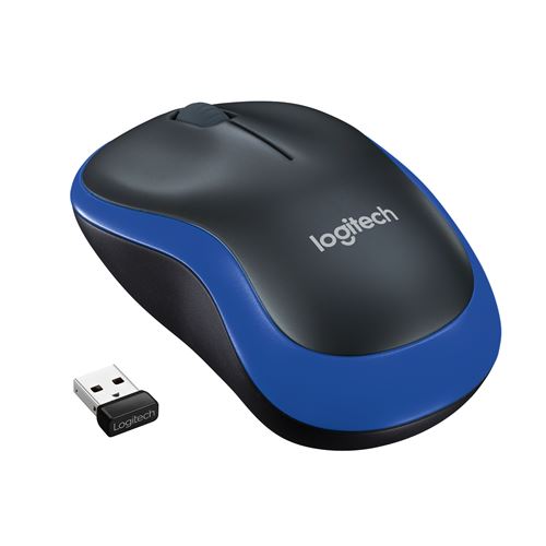 Logitech M185 Souris Sans fil silencieuse Bleu État correct reconditionné disponible sur Fnac