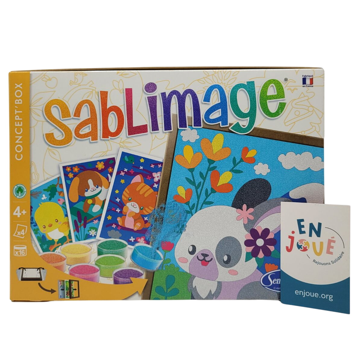 Loisire créatif - Sablimage Animaux Calins - Sento sphère - A partir de 4 ans . Parfait état - 11,00 € Loisire créatif - Sablimage Animaux Calins - Sento sphère - A partir de 4 ans . Parfait état reconditionné disponible sur Label Emmaüs