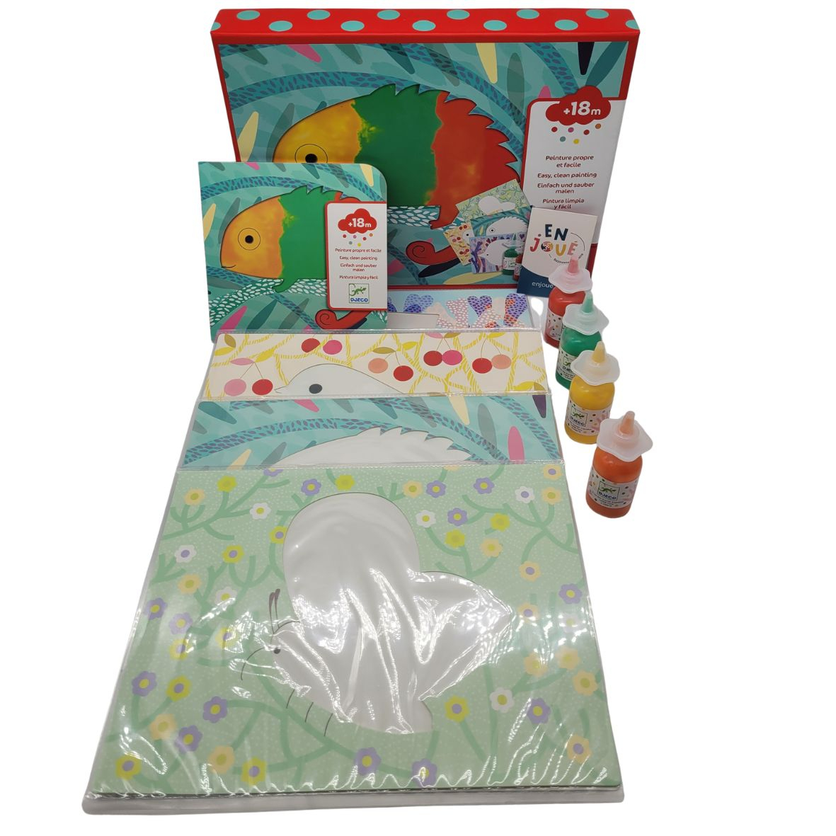 Voir photo 3 de Loisirs créatifs - Kit Peinture Propre et Facile Multicolore - Djeco - Dès 18 mois. Loisirs créatifs - Kit Peinture Propre et Facile Multicolore - Djeco - Dès 18 mois. Très bon état reconditionné photo 3