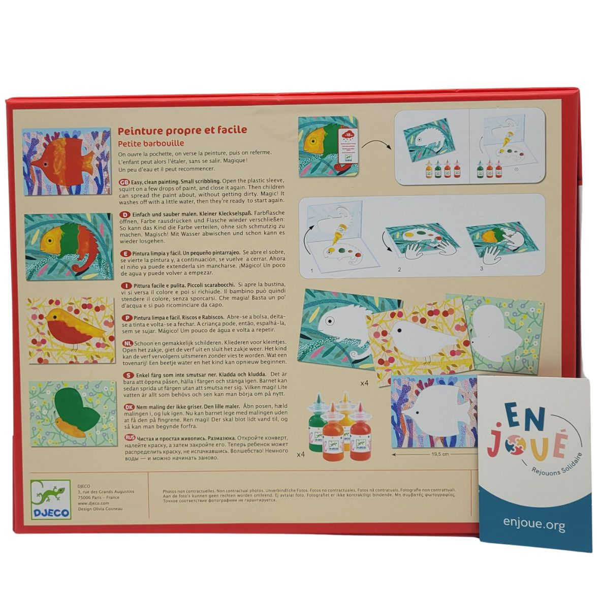 Voir photo 4 de Loisirs créatifs - Kit Peinture Propre et Facile Multicolore - Djeco - Dès 18 mois. Loisirs créatifs - Kit Peinture Propre et Facile Multicolore - Djeco - Dès 18 mois. Très bon état reconditionné photo 4