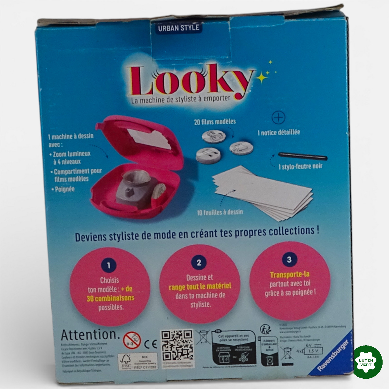 Voir photo 4 de Looky « Urban Style » d'occasion RAVENSBURGER - Dès 6 ans | Ref 12964 Looky « Urban Style » d'occasion RAVENSBURGER - Dès 6 ans | Ref 12964 Bon état reconditionné photo 4
