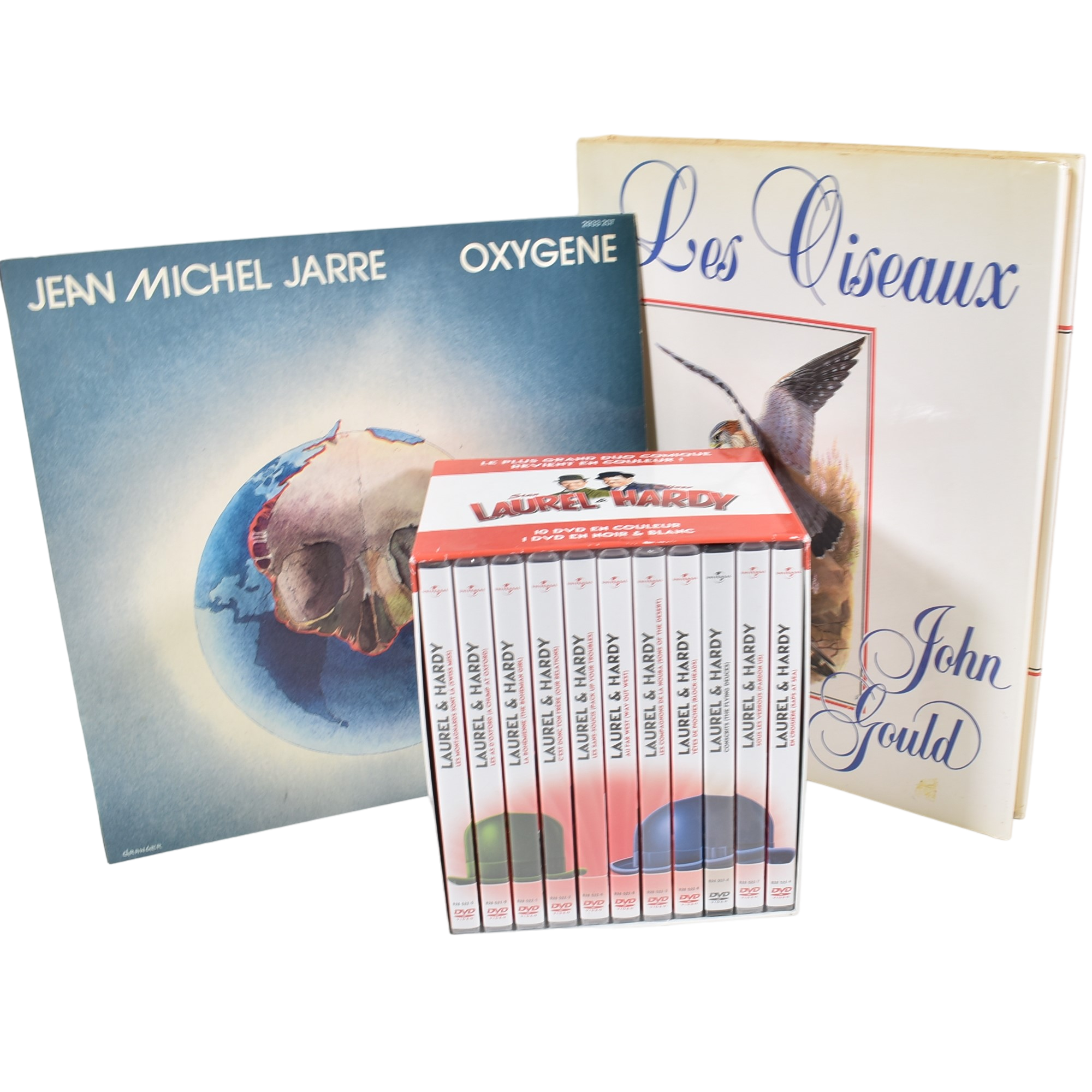 Acheter Lot 1 vinyle 33 tours de Jean Michel Jarre, 1 coffret de 11 DVDs de Laurel et Hardy et 1 grand livre illustré sur les oiseaux État correct - 12,50 € Lot 1 vinyle 33 tours de Jean Michel Jarre, 1 coffret de 11 DVDs de Laurel et Hardy et 1 grand livre illustré sur les oiseaux État correct reconditionné disponible sur Label Emmaüs