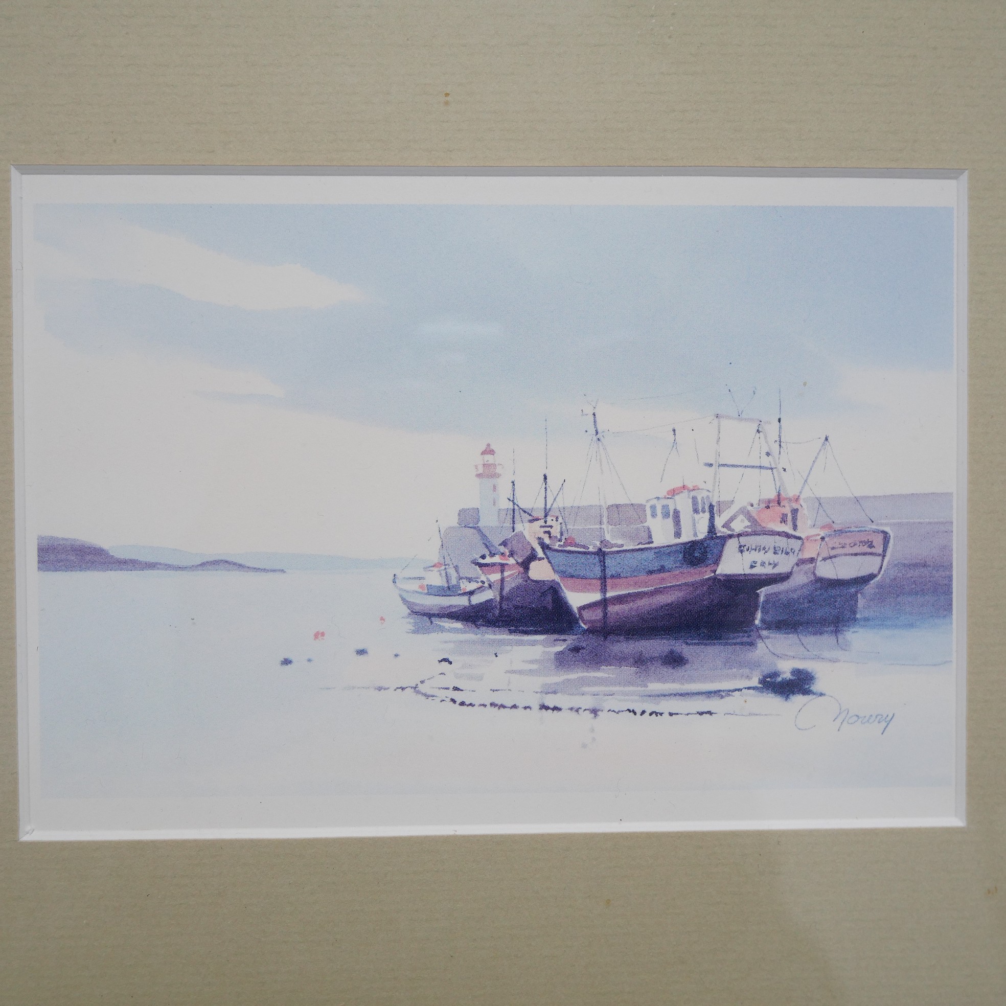 Voir photo 3 de Lot 2 Tableaux aquarelle de Jacques Moury Lot 2 Tableaux aquarelle de Jacques Moury reconditionné photo 3