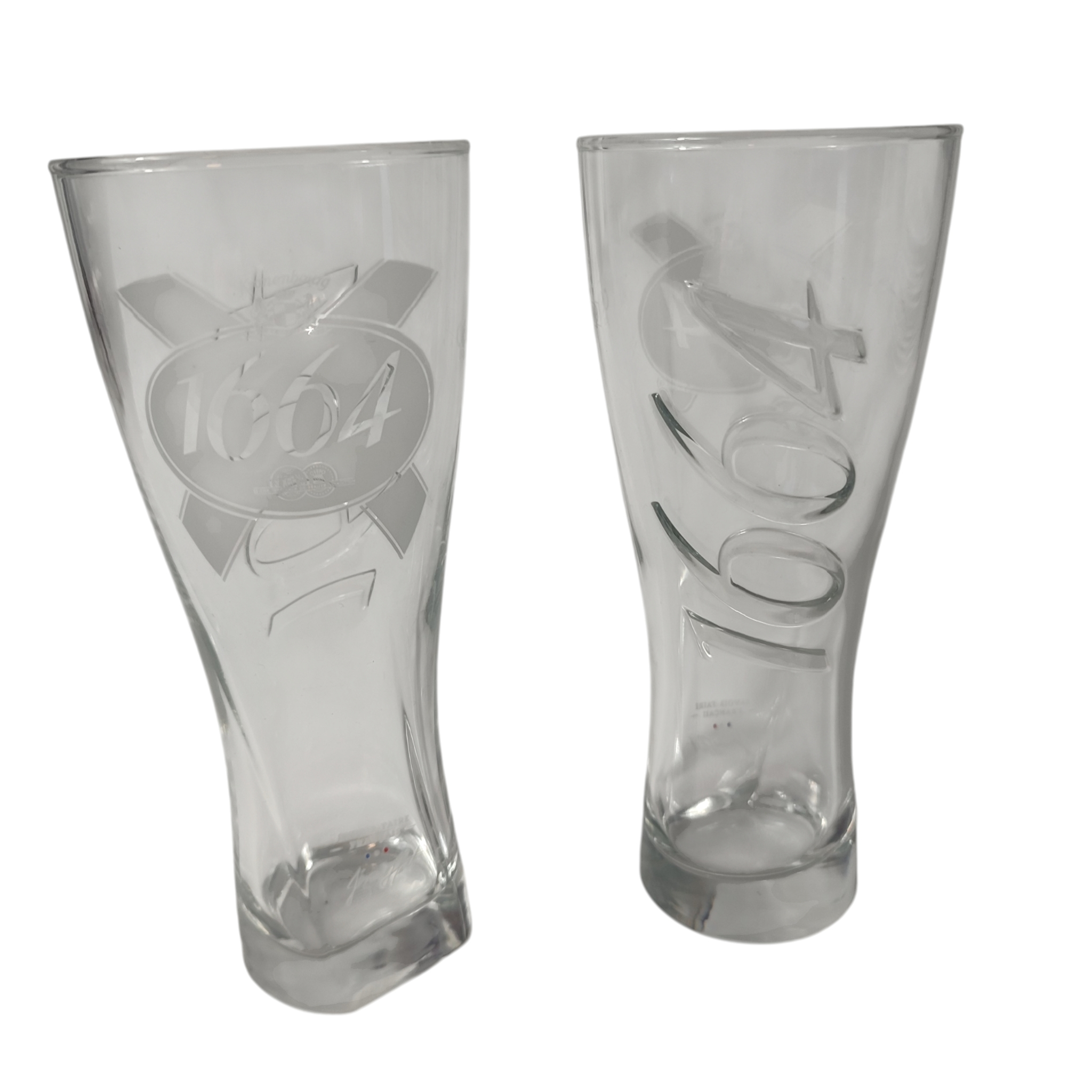 Voir photo 2 de Lot 2 verre à bière Kronenbourg 1664 50 cl - Jérôme Hatt Lot 2 verre à bière Kronenbourg 1664 50 cl - Jérôme Hatt Bon état reconditionné photo 2