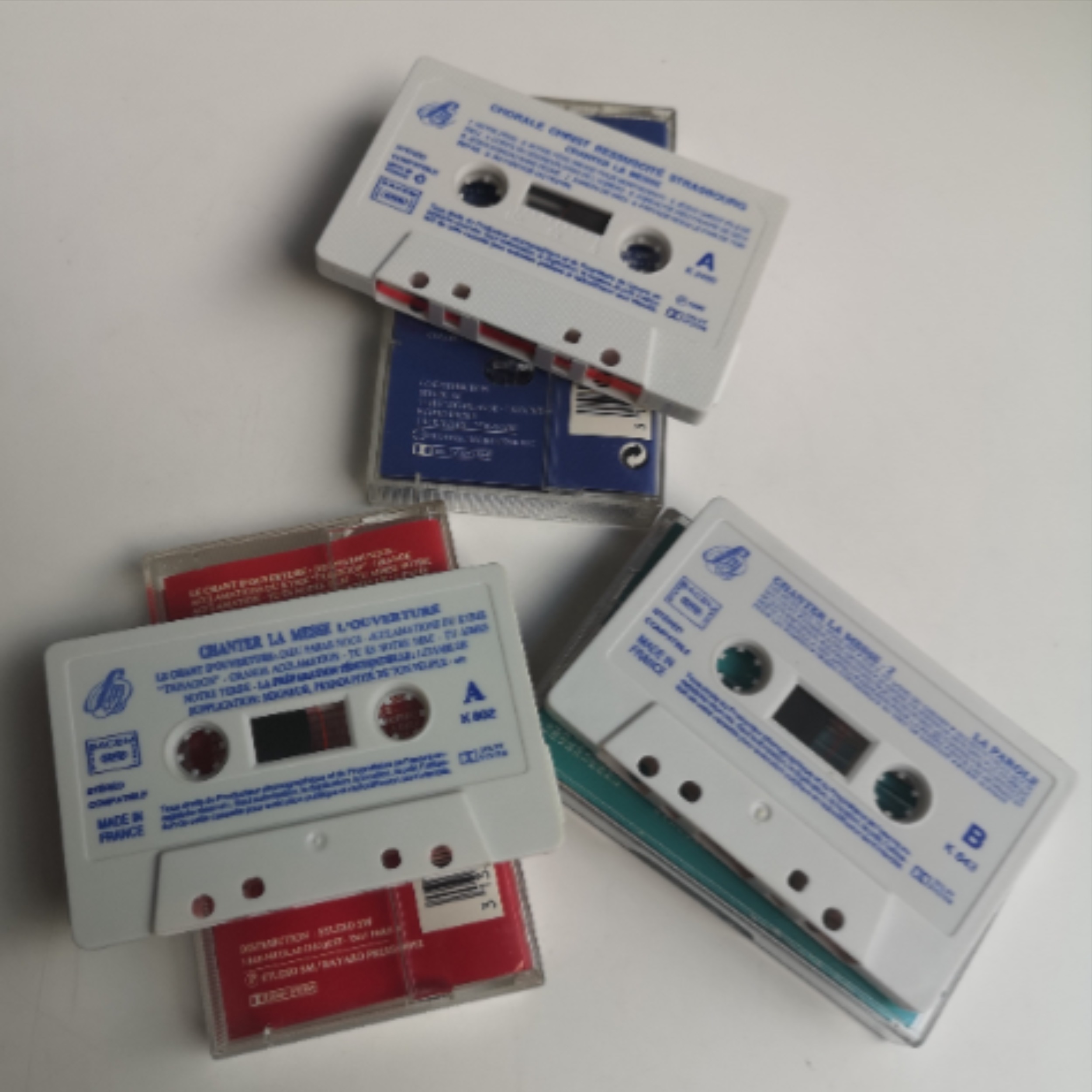 Voir photo 2 de Lot 3 cassettes audio : Chanter la messe 1-l'ouverture 2-la parole et 4-la communion Lot 3 cassettes audio : Chanter la messe 1-l'ouverture 2-la parole et 4-la communion Très bon état reconditionné photo 2