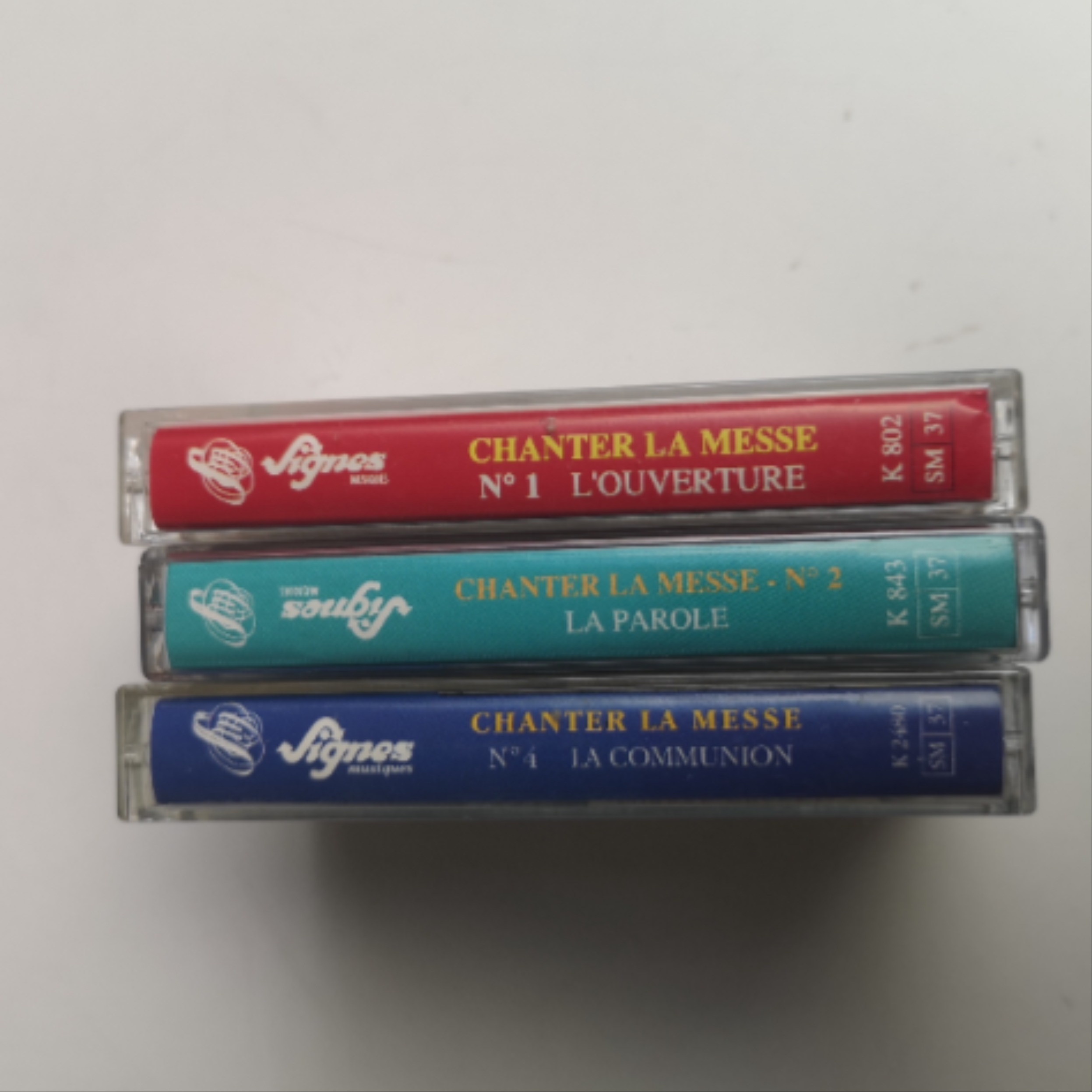 Voir photo 3 de Lot 3 cassettes audio : Chanter la messe 1-l'ouverture 2-la parole et 4-la communion Lot 3 cassettes audio : Chanter la messe 1-l'ouverture 2-la parole et 4-la communion Très bon état reconditionné photo 3